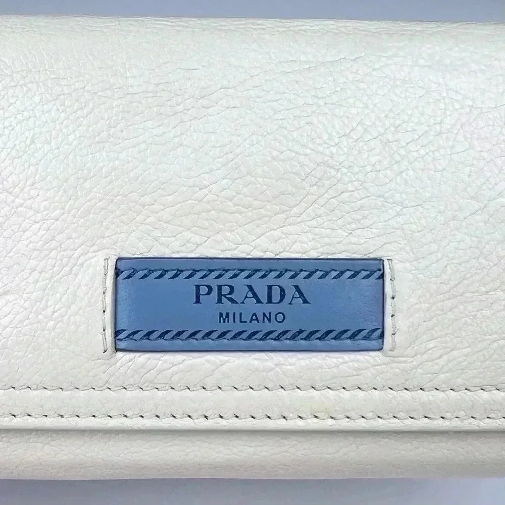 Prada Vanilla Leather Etiquette Continental Wallet - Picture 4 of 10